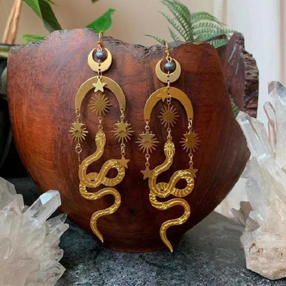 Delicate Artisan Gold Earring