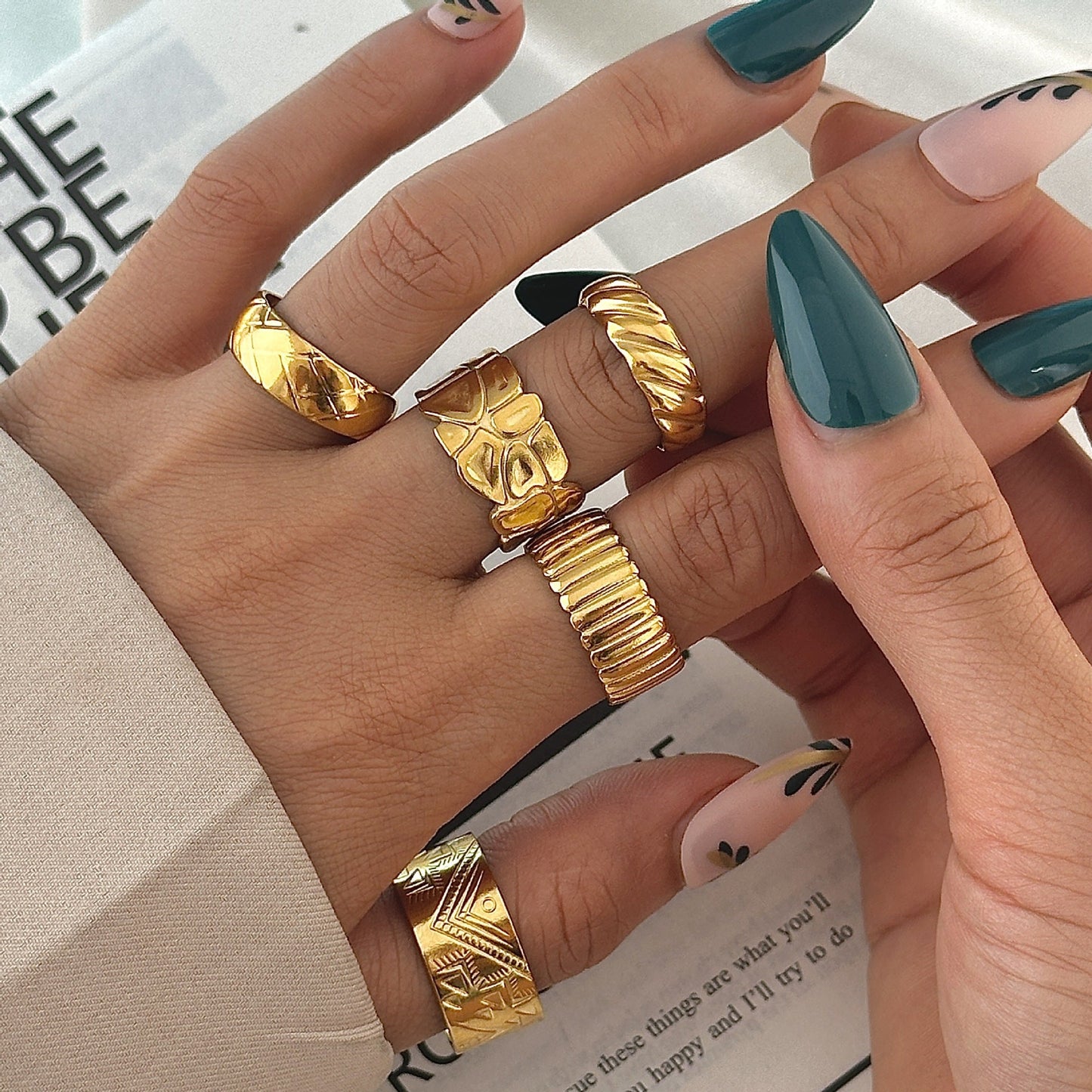 Beautiful Gold Ring with Unique Style
