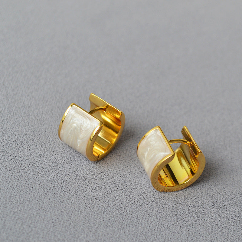 Vintage Handmade Gold Earring