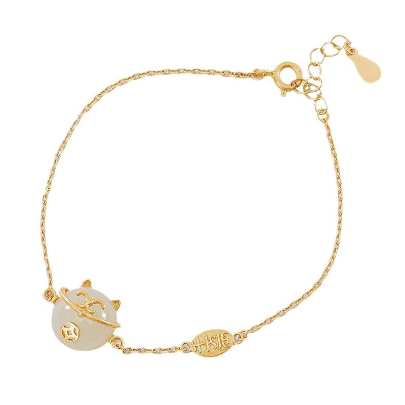 Delicate Artisan Gold Bracelet