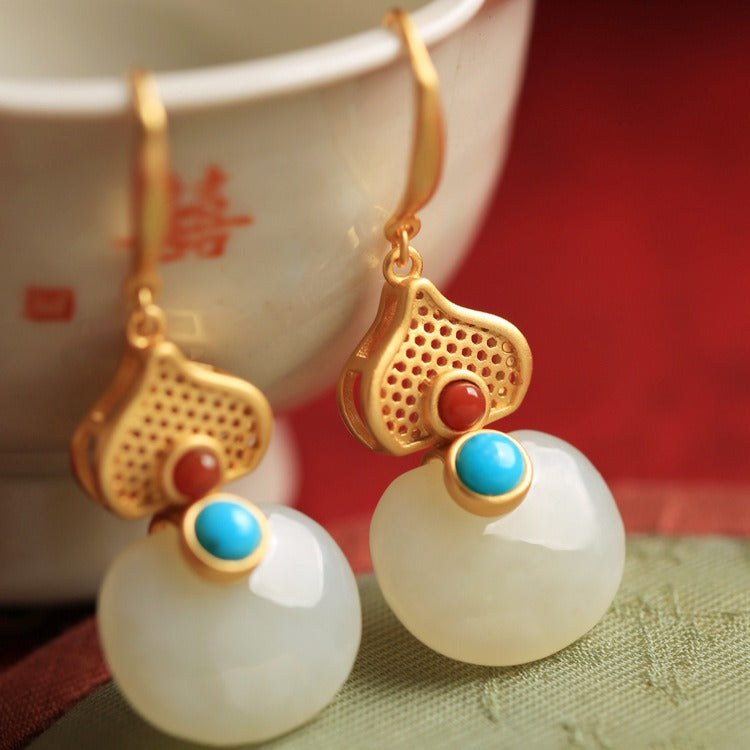 Vintage Handmade Gold Earring