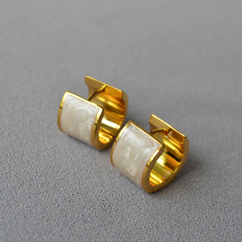 Vintage Handmade Gold Earring