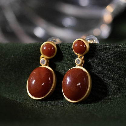Vintage Handmade Gold Earring