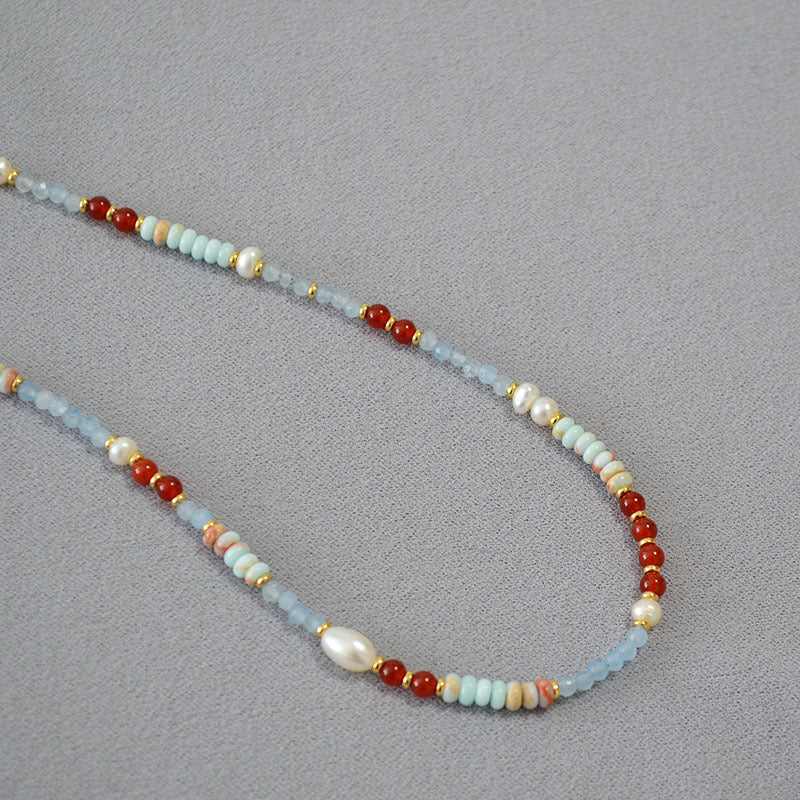 Delicate Artisan Pearl Necklace
