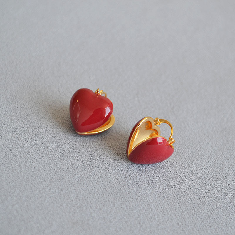 Delicate Artisan Gold Earring