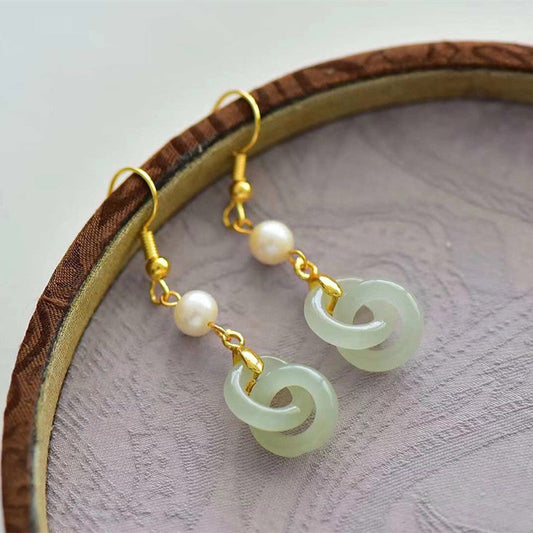 Vintage Handmade Gold Earring