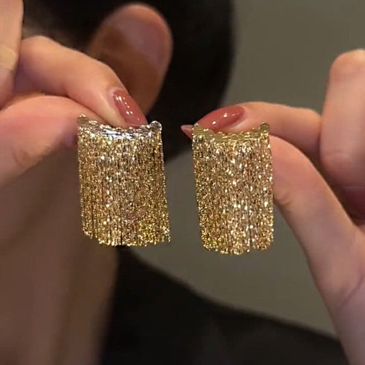Delicate Artisan Gold Earring