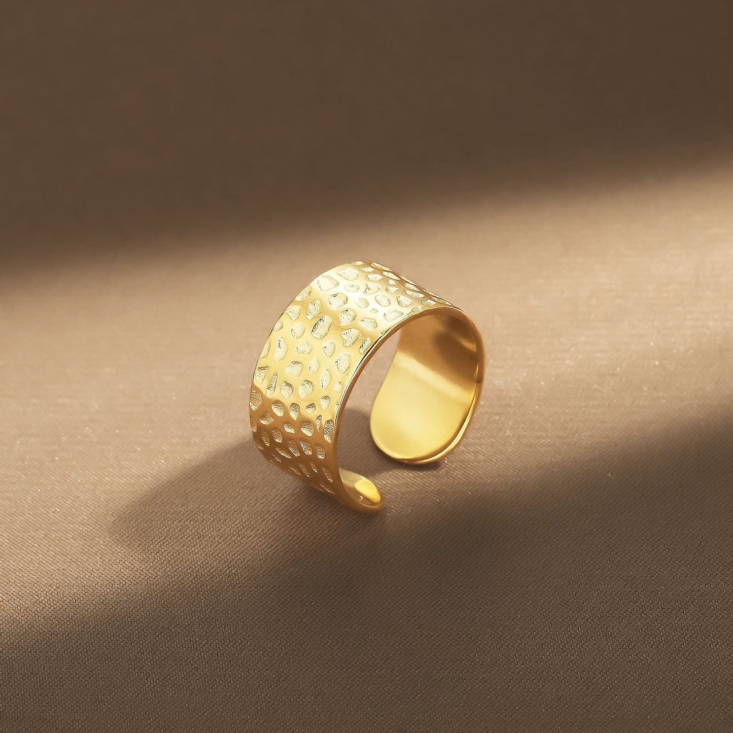 Delicate Artisan Gold Ring