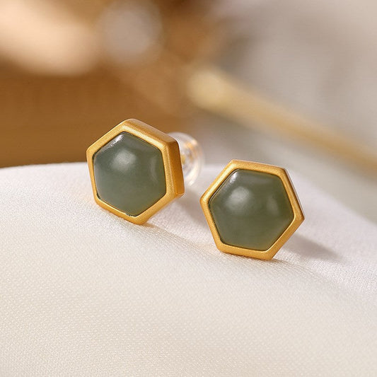 Vintage Handmade Gold Earring