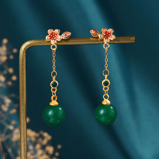 Delicate Artisan Gold Earring