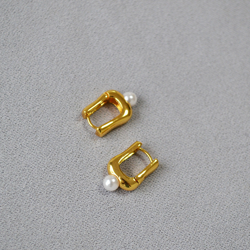 Delicate Artisan Pearl Earring