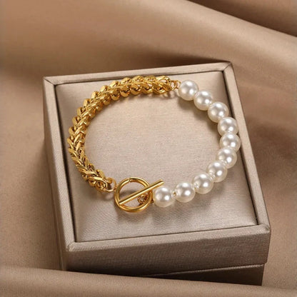 Delicate Artisan Pearl Bracelet
