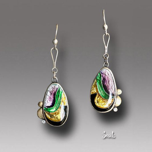 Vintage Handmade Silver Earring