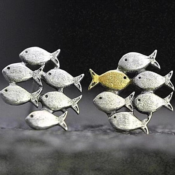 Delicate Artisan Gold Earring