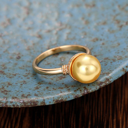 Delicate Artisan Pearl Ring