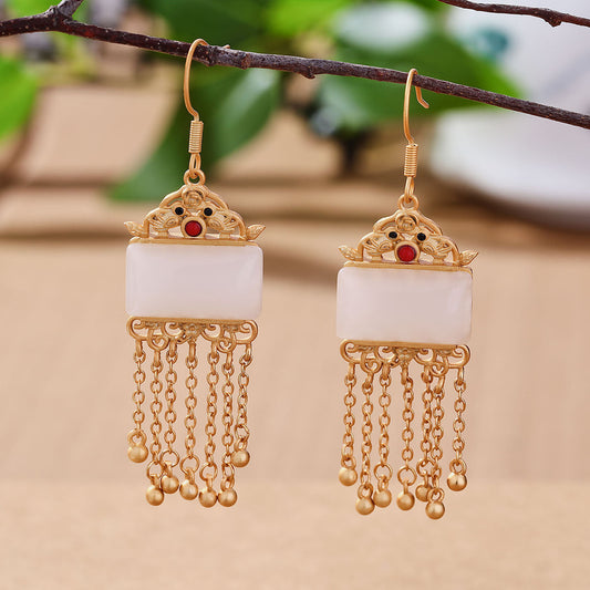 Vintage Handmade Gold Earring