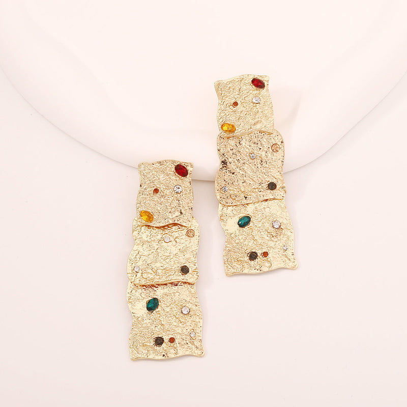 Delicate Artisan Gold Earring