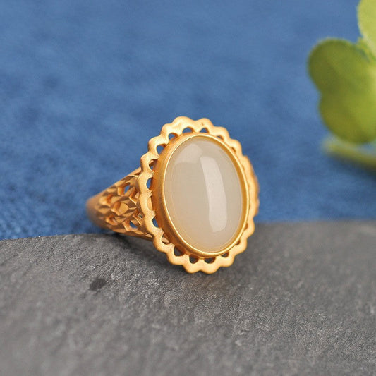 Delicate Artisan Gold Ring