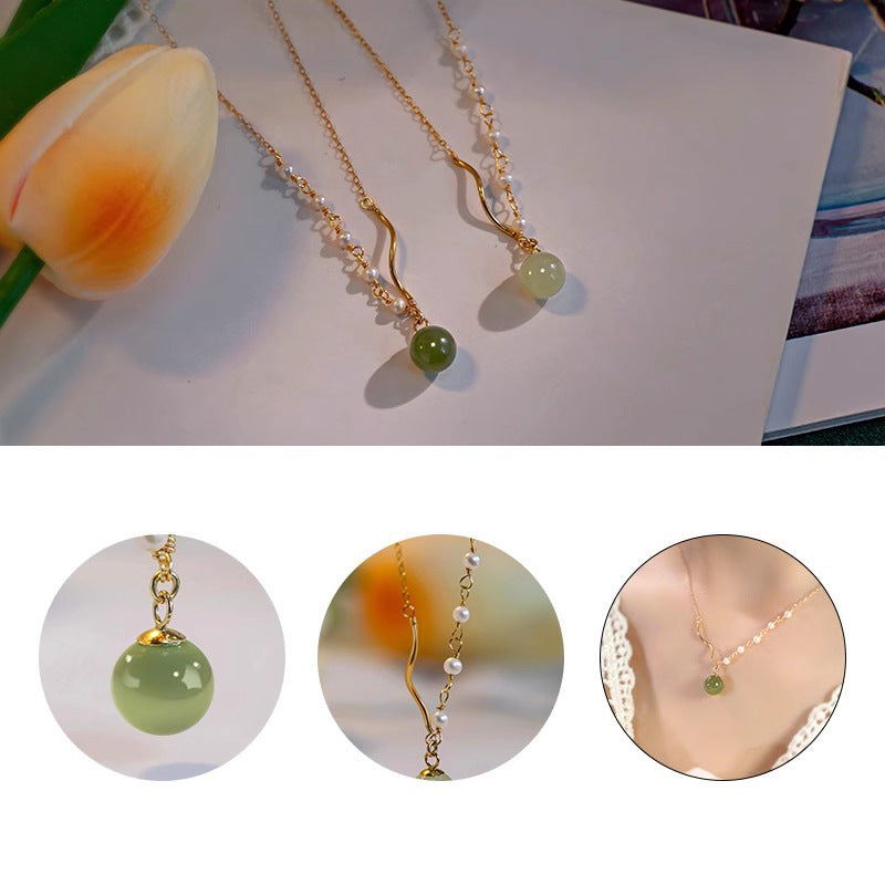 Delicate Artisan Pearl Necklace