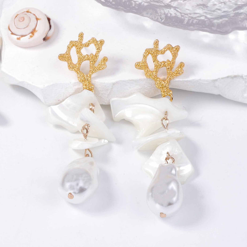 Delicate Artisan Pearl Earring