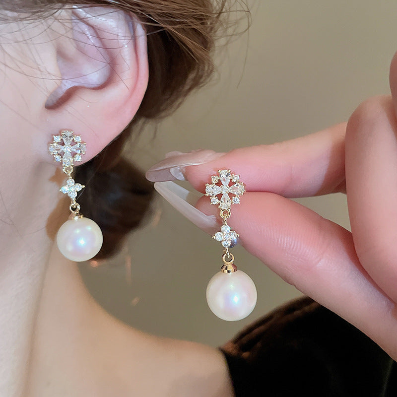 Delicate Artisan Pearl Earring