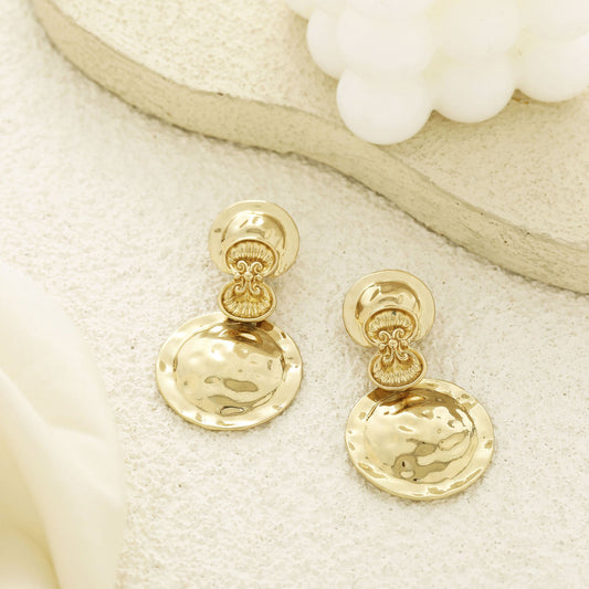 Vintage Handmade Gold Earring