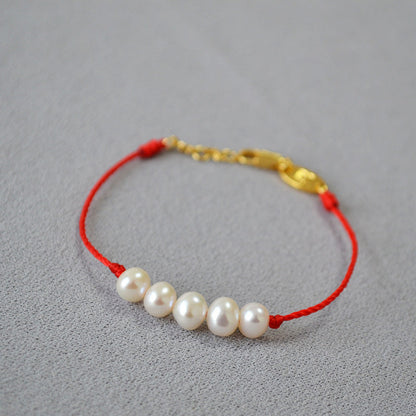 Vintage Handmade Pearl Bracelet