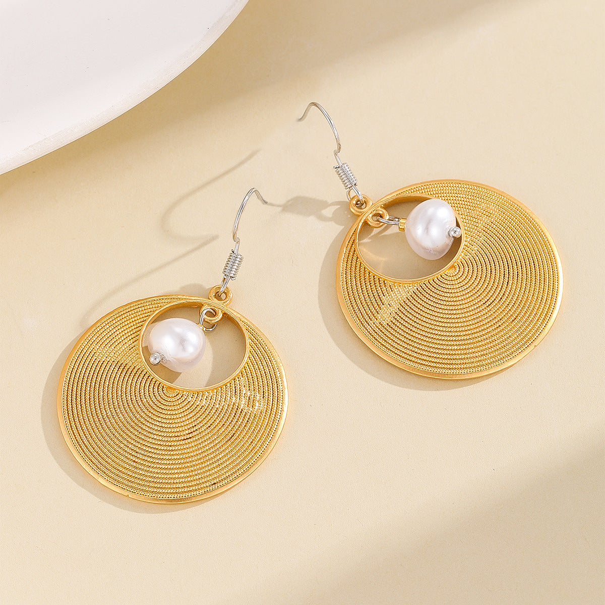 Delicate Artisan Pearl Earring