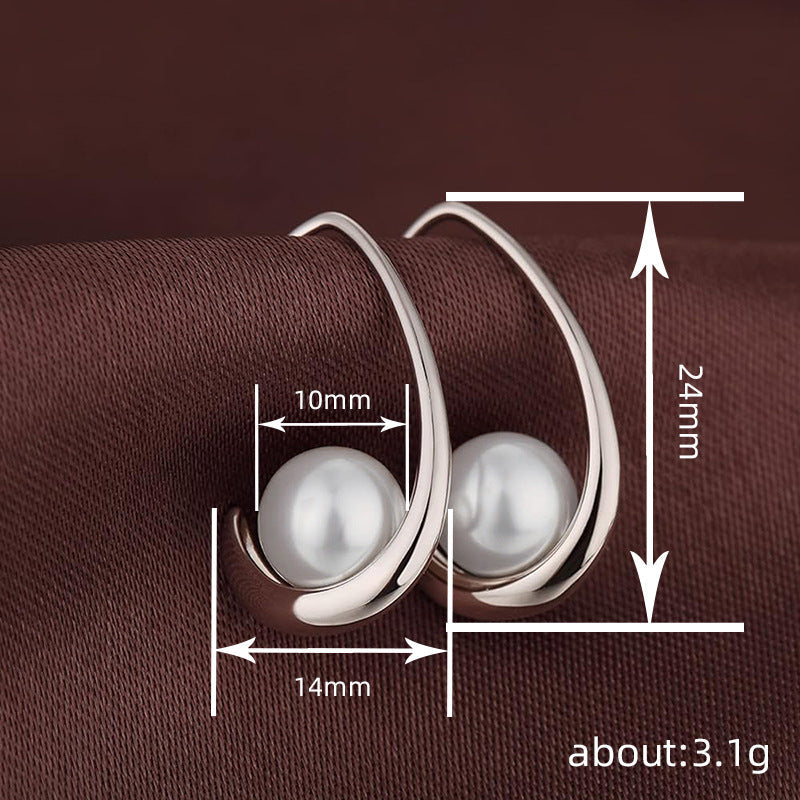 Delicate Artisan Pearl Earring
