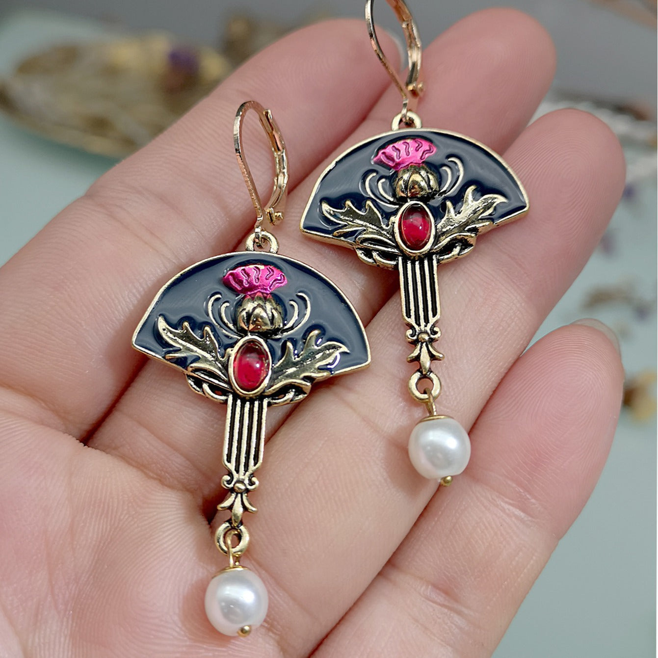 Vintage Handmade Pearl Earring