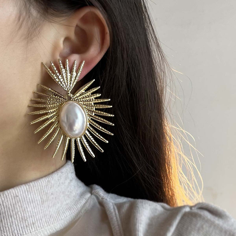 Delicate Artisan Pearl Earring