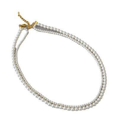 Delicate Artisan Pearl Necklace