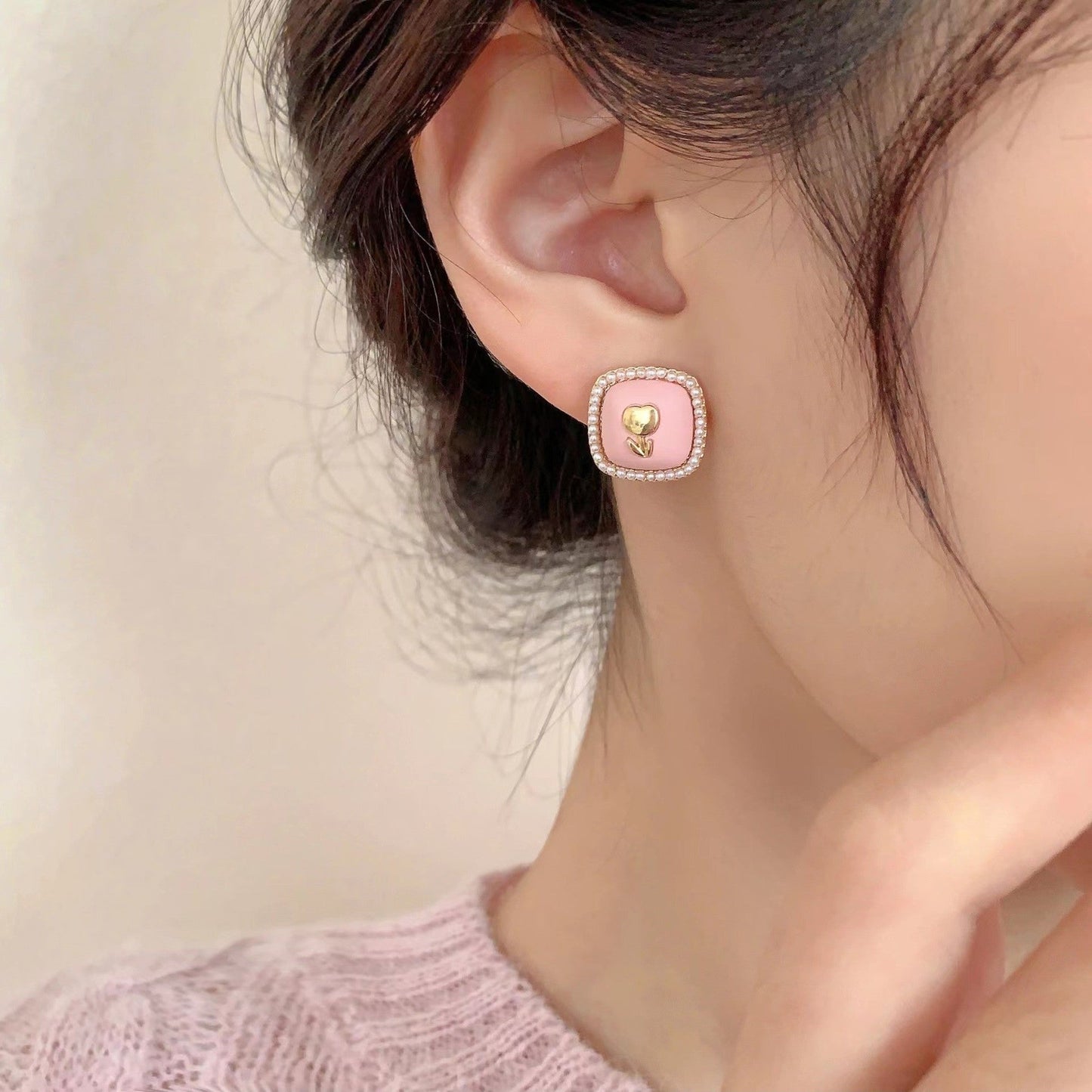 Vintage Handmade Pearl Earring