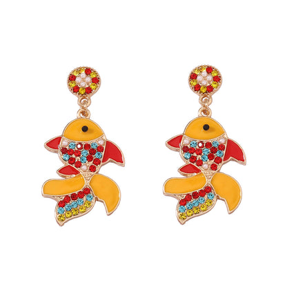 Delicate Artisan Gold Earring