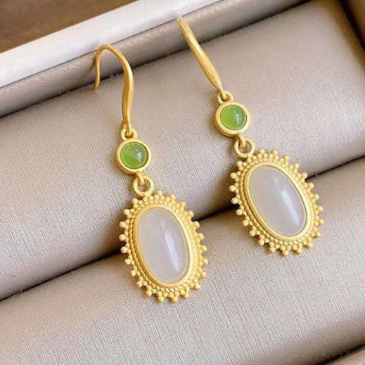 Delicate Artisan Gold Earring