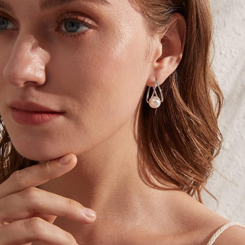Delicate Artisan Pearl Earring