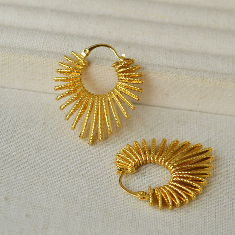 Beautiful Gold Earring with Unique Style