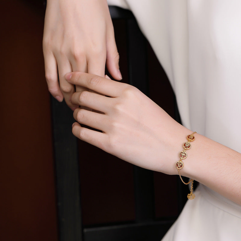 Vintage Handmade Gold Bracelet