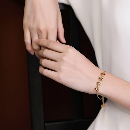Vintage Handmade Gold Bracelet