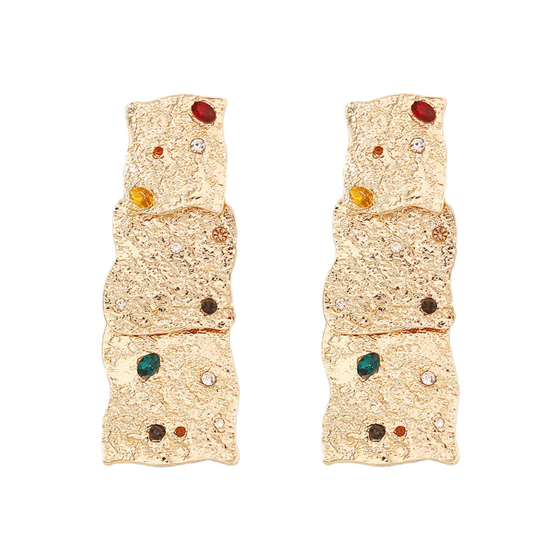 Delicate Artisan Gold Earring