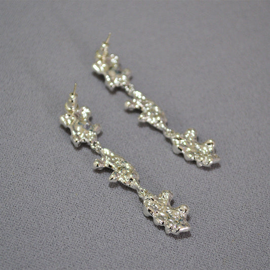 Vintage Handmade Silver Earring