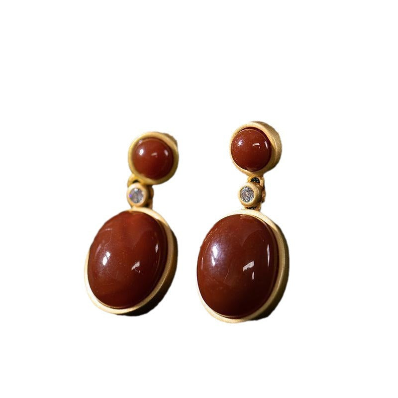 Vintage Handmade Gold Earring