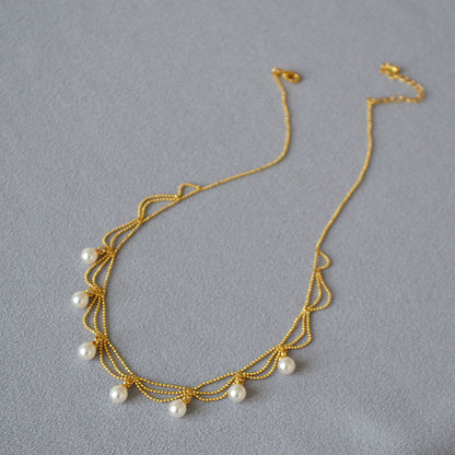 Vintage Handmade Pearl Necklace