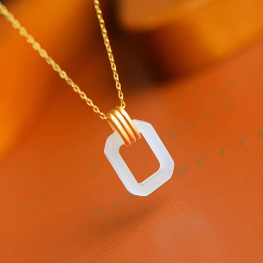 Delicate Artisan Gold Pendant