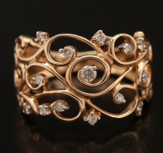 Beautiful Gold Ring with Unique Style