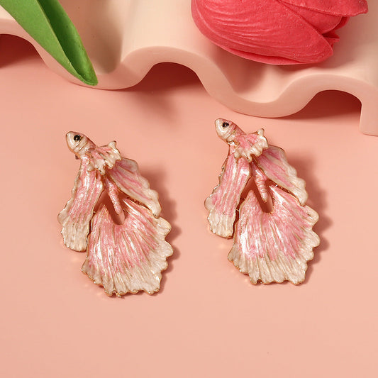Vintage Handmade Gold Earring