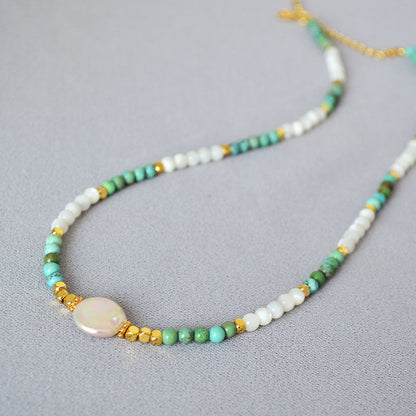 Delicate Artisan Pearl Necklace