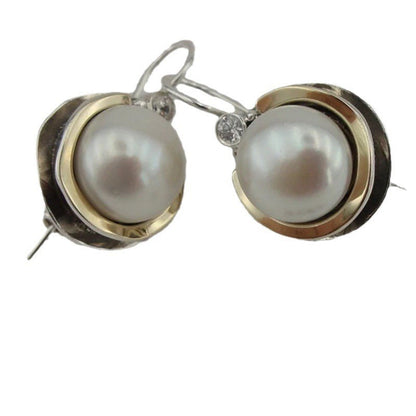 Delicate Artisan Pearl Earring