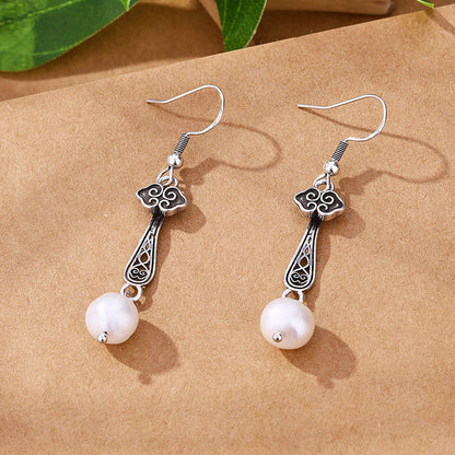 Vintage Handmade Silver Earring