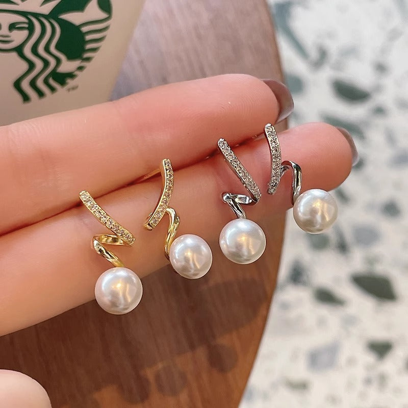 Delicate Artisan Pearl Earring